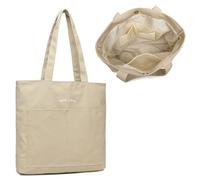 Miss Lulu Women's Tote Bag Canvas Bags, Waterproof and Wear-resistant Tote Bag, Large Capacity School Shoulder Bag, Durable Eco-friendly Bags for Shopping, Schools, Trips