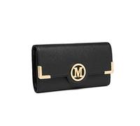 Miss Lulu Women's Trifold Long Purse Wallet PU Leather Card Holder