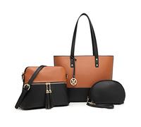 Miss Lulu Women's Womens Handbag Set tote bag