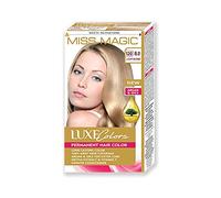 MISS MAGIC Luxe Colours Permanent Hair Dye, Light Blond, Argan Oil Enriched, Ammonia Free, Suitable for Light Blonde & White Hair