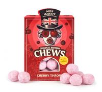 Miss Majesty Cherry Chews 140g - Soft Chewy British Sweets | Cherry Candy Retro Sweets | Posh Sweets for Adults | Gourmet Indulgent Gift by The Full English Company