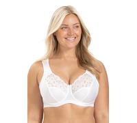 Miss Mary of Sweden Amsterdam Womens Underwired Bra with No-Slip Straps 46E White