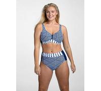 Miss Mary of Sweden Azur Women’s Supportive Non-Wired Bikini Bra with Pattern Blue