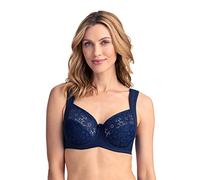 Miss Mary of Sweden Cotton Bloom Underwire Bra Dark Blue, 38C