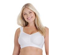 Miss Mary of Sweden Cotton Divide Non-Wired Bra - Skin-Relief Pocketed Design, Breathable Cotton, All-Day Comfort