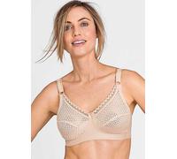 Miss Mary of Sweden Cotton Dots Womens Non-Wired Supportive Bra with Pattern 44B Beige