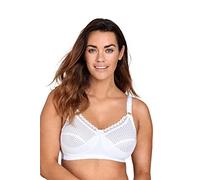 Miss Mary of Sweden Cotton Dots Women's Non-Wired Supportive Bra with Pattern White 44I