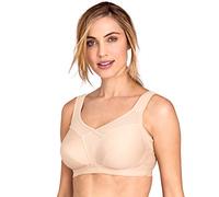 Miss Mary of Sweden Cotton Fresh Womens Non-Wired Full Coverage Bra 48DD Beige