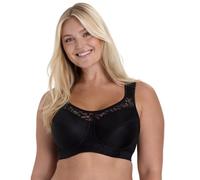 Miss Mary Of Sweden Cotton Simplex Bra - Black - 46F