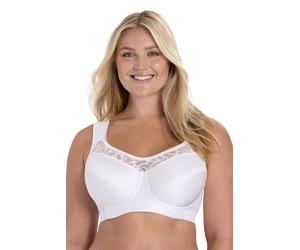 Miss Mary of Sweden Cotton Simplex Underwired Bra - Ultimate Comfort with a Sporty Elegance 42D White