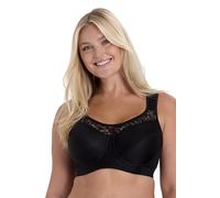 Miss Mary of Sweden Cotton Simplex Underwired Bra - Ultimate Comfort with a Sporty Elegance 42F Black
