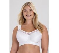 Miss Mary of Sweden Cotton Simplex Underwired Bra - Ultimate Comfort with a Sporty Elegance 44B White