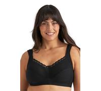 Miss Mary of Sweden Diamond Womens Full Cup Supportive Non-Wired Bra Black