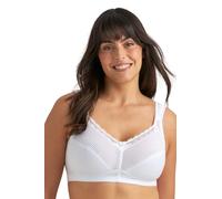 Miss Mary of Sweden Diamond Womens Full Cup Supportive Non-Wired Bra White
