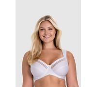 Miss Mary of Sweden Essence Cotton Underwired Bra with Lace Details 38DD White