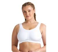 Miss Mary of Sweden Exhale Comfort Non-Wired Bra - Lightweight, Breathable, Soft Cup Bra 46DD White