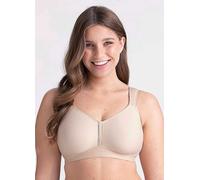 Miss Mary of Sweden Feel Fresh Non-Wired T-Shirt Bra - Unpadded Moulded Full Cups, Breathable & Moisture-Wicking 44E Beige