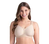 Miss Mary of Sweden Feel Fresh Non-Wired T-Shirt Bra - Unpadded Moulded Full Cups, Breathable & Moisture-Wicking 34B Beige