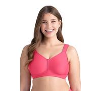 Miss Mary of Sweden Feel Fresh Non-Wired T-Shirt Bra - Unpadded Moulded Full Cups, Breathable & Moisture-Wicking 34F Coral