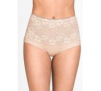 Miss Mary of Sweden Jacquard & Lace Womens Shaping High Waist Panty Girdle Beige