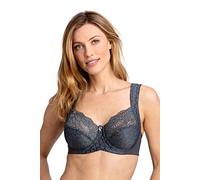 Miss Mary of Sweden Jacquard & Lace Womens Underwired Bra with Side Support Grey