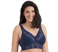 Miss Mary Of Sweden Lace Dreams Full Cup Bra - Dark Blue - 32E