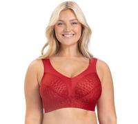 Miss Mary Of Sweden Lovely Jacquard Non Wired Full Cup Bra - English Red - 44D