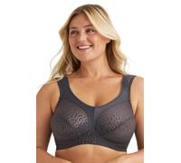Miss Mary of Sweden Lovely Jacquard Women’s Full Coverage Non-Wired Bra 44DD Dark Grey