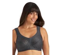 Miss Mary of Sweden Lovely Jacquard Womens Full Coverage Underwire Bra 44D Dark Grey