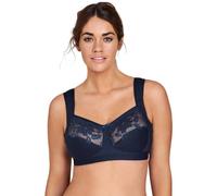 Miss Mary Of Sweden Lovely Lace Non Wired Support Bra - Dark Blue - 40E
