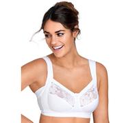 Miss Mary Of Sweden Lovely Lace Non Wired Support Bra - White - 36B