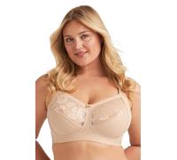Miss Mary of Sweden Lovely Lace Support Non-Wired Comfort Cotton Bra 48D Beige
