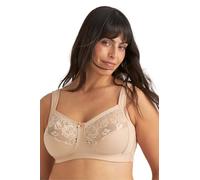 Miss Mary of Sweden Lovely Lace Support Non-Wired Comfort Cotton Bra Beige
