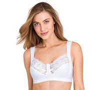 Miss Mary of Sweden Lovely Lace Womens Non-Wired Full Cup Cotton Bra 50E White