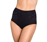 Miss Mary of Sweden Lovely Lace Womens Panty Girdle Cotton Firm stomach Control Black