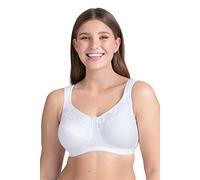 Miss Mary of Sweden Minimizer Non-Wired Unpadded Bra Cotton Now Flat Cup 36D White