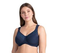 Miss Mary of Sweden Minimizer Underwired Bra Cotton Now Flatcup 38C Dark Blue