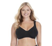 Miss Mary of Sweden Organic Cotton T-Shirt Bra - Underwired, Seamless, Soft Lined Cups 34B Black