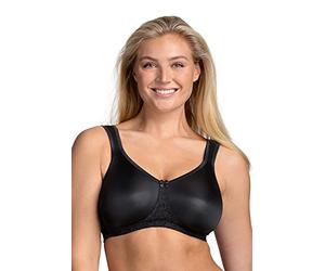 Miss Mary of Sweden Smooth Lacy Support Cup Non-Wired T-Shirt Bra 44B Black