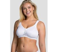 Miss Mary of Sweden Smooth Lacy Support Cup Non-Wired T-Shirt Bra 38D White
