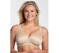 Miss Mary of Sweden Smooth Lacy Womens Moulded Cup Supportive Underwired T-Shirt Bra 46E Beige