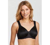 Miss Mary of Sweden Smooth Lacy Womens Moulded Cup Supportive Underwired T-Shirt Bra 36E Black