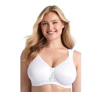 Miss Mary of Sweden Smooth Lacy Womens Moulded Cup Supportive Underwired T-Shirt Bra 36DD White