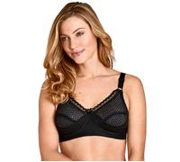 Miss Mary of Sweden Womens 2248 Cotton Dots Full Cup Wireless Bra - Black - Size 38C