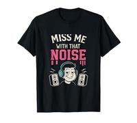 Miss Me with That Noise Vintage Varsity Graphic T-Shirt
