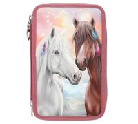 Depesche Pencil Case Miss Melody 3-Compartment LED Rust-Colored