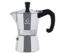 Miss Moka Prestige 2 Cup Aluminium Coffee Maker for Home Portable Travel Coffee Cups with Silicone Seal