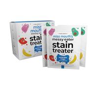 Miss Mouth's Messy Eater Stain Treater Wipes - 25 Pack Stain Remover - Newborn & Baby Essentials - No Dry Cleaning Food, Grease, Coffee Off Laundry, Underwear, Fabric