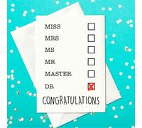 Miss, Mrs, Ms, Mr, Master, Doctor - Congratulations Card - Graduation Card for Doctor (A6)