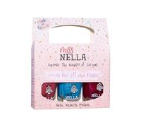 Miss Nella Kids Nail Polish, Winter Glitter 3 pack peel off nail varnish